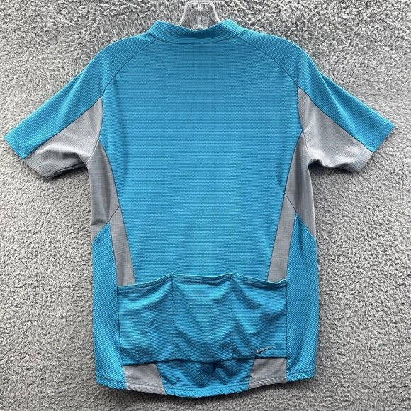 Nike Sphere Dry Top Women's Medium Blue 1/2 Zip Pockets Running Top Ladies M - Picture 2 of 9